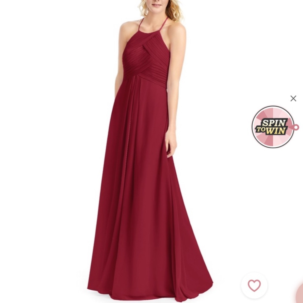 Azazie Ginger Dress in Burgundy